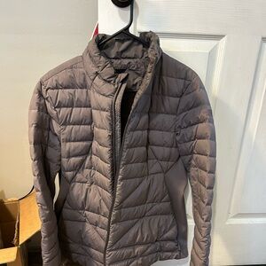 North face xl grey down jacket